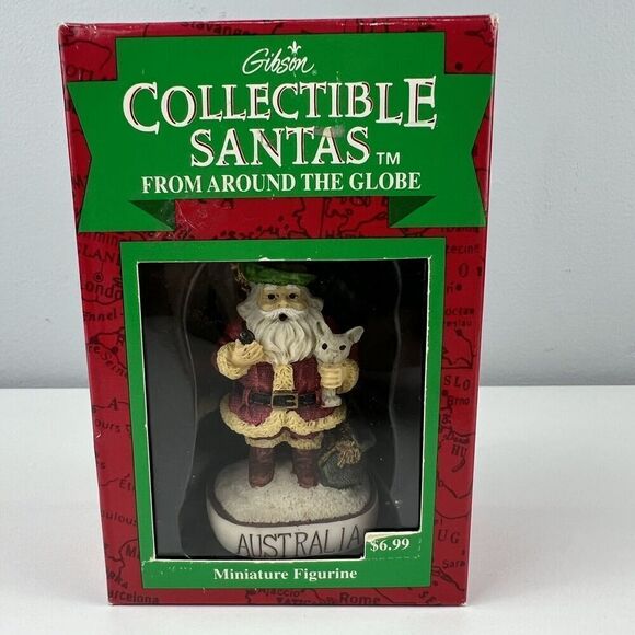 Gibson Collectible Santas From Around The Globe - Australia - 3” With Box - Picture 1 of 4